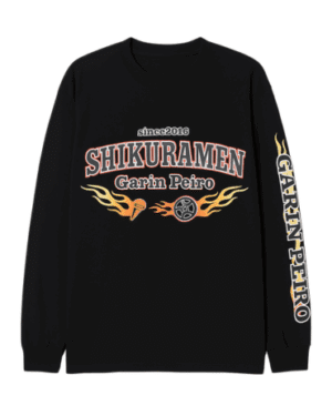 【SHIKURAMEN】Collaboration Long T-shirt(Black)