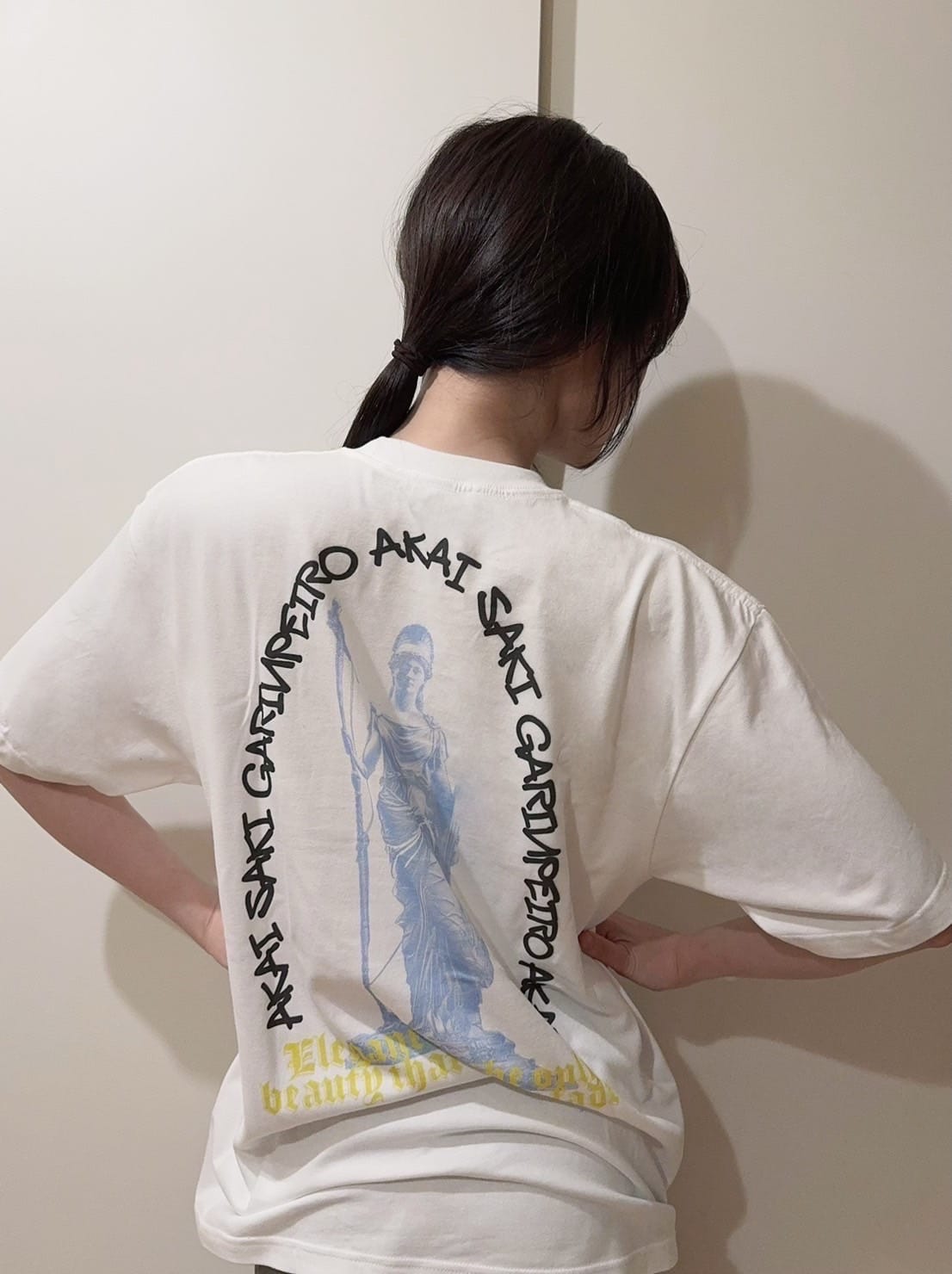 【赤井 沙希】Collaboration Heavy Weight T-Shirt - 画像 (4)