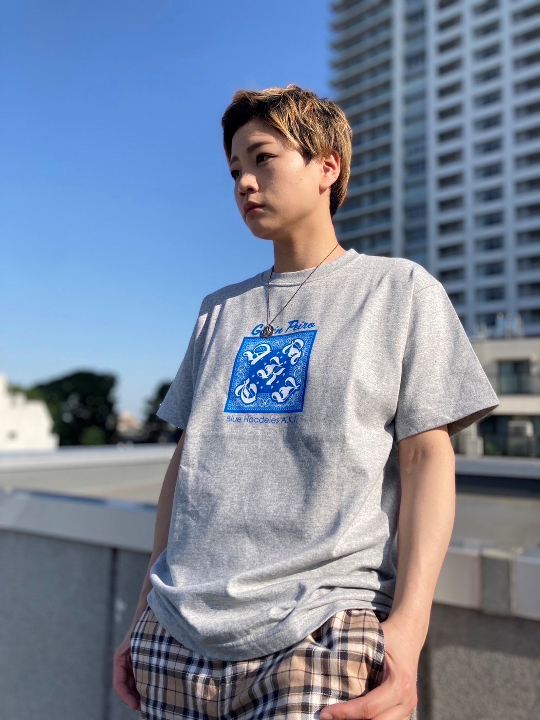 青パーカーのあき × GarinPeiro Collaboration T-Shirt - 画像 (6)
