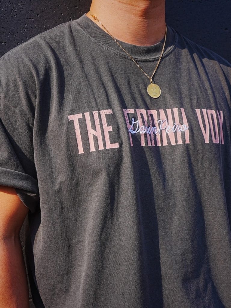 【THE FRANK VOX】Collaboration Washed T-Shirt(Peper) - 画像 (2)