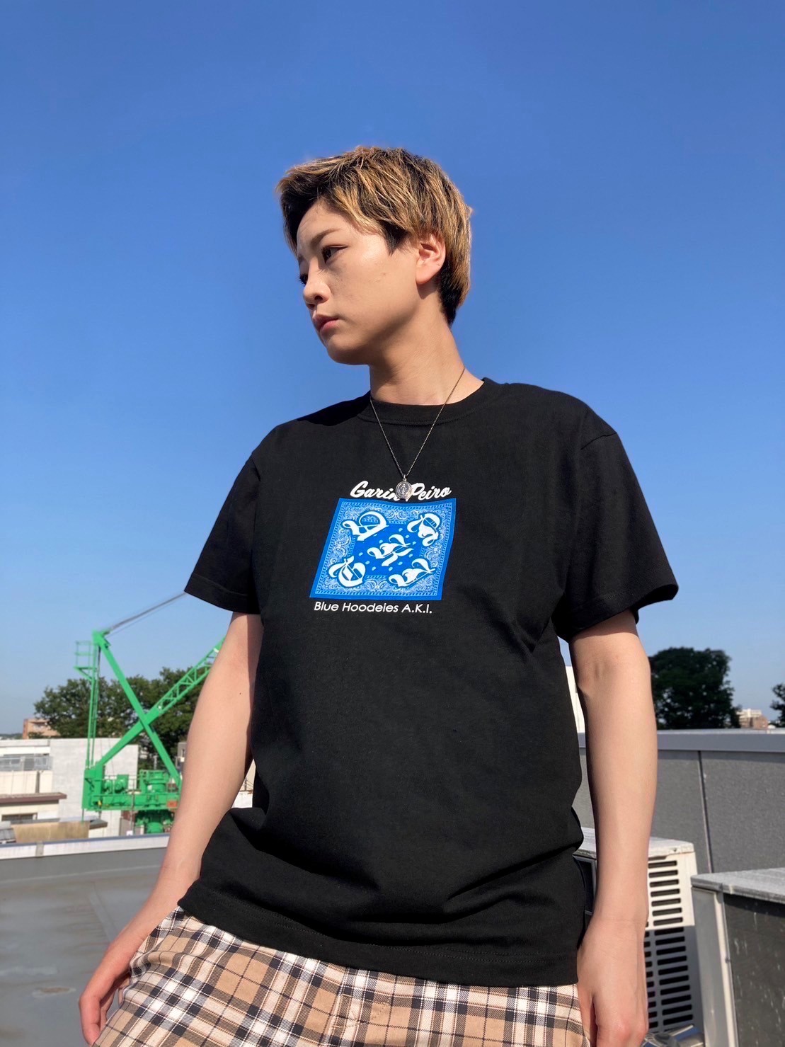 青パーカーのあき × GarinPeiro Collaboration T-Shirt - 画像 (4)