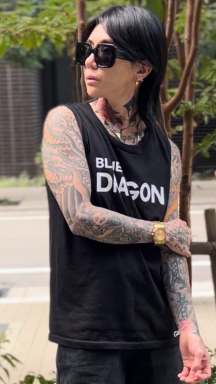 【BLUE DRAGON】Collaboration No-Sleeve Shirt