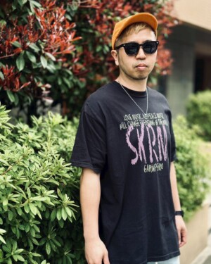 【SHIKURAMEN 】Collaboration Washed T-Shirt